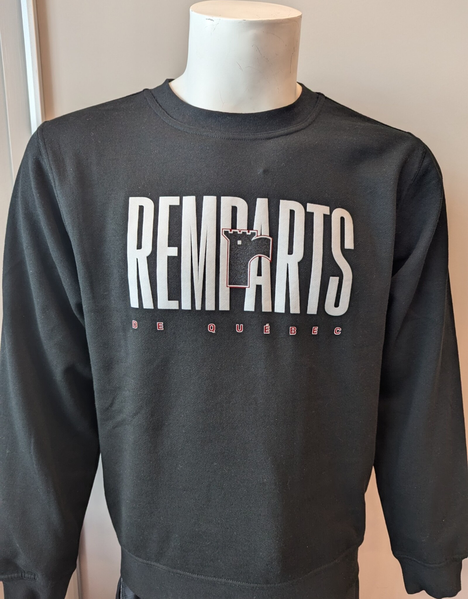 Crewneck Noir Remparts Blanc