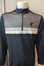 1/4 Zip Noir/Blanc/Gris