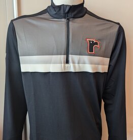 1/4 Zip Noir/Blanc/Gris