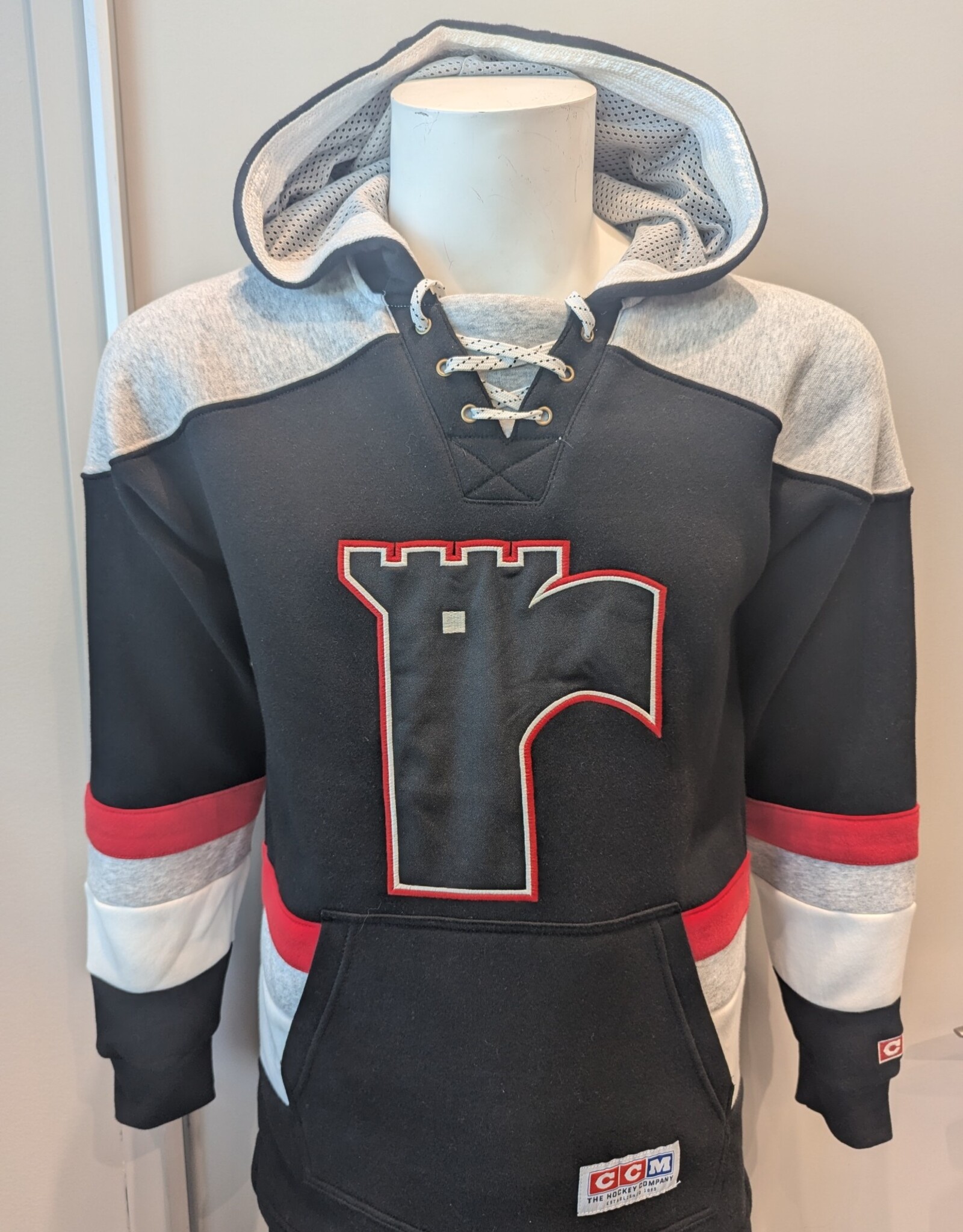 Hoodie Noir/Gris/Rouge CCM