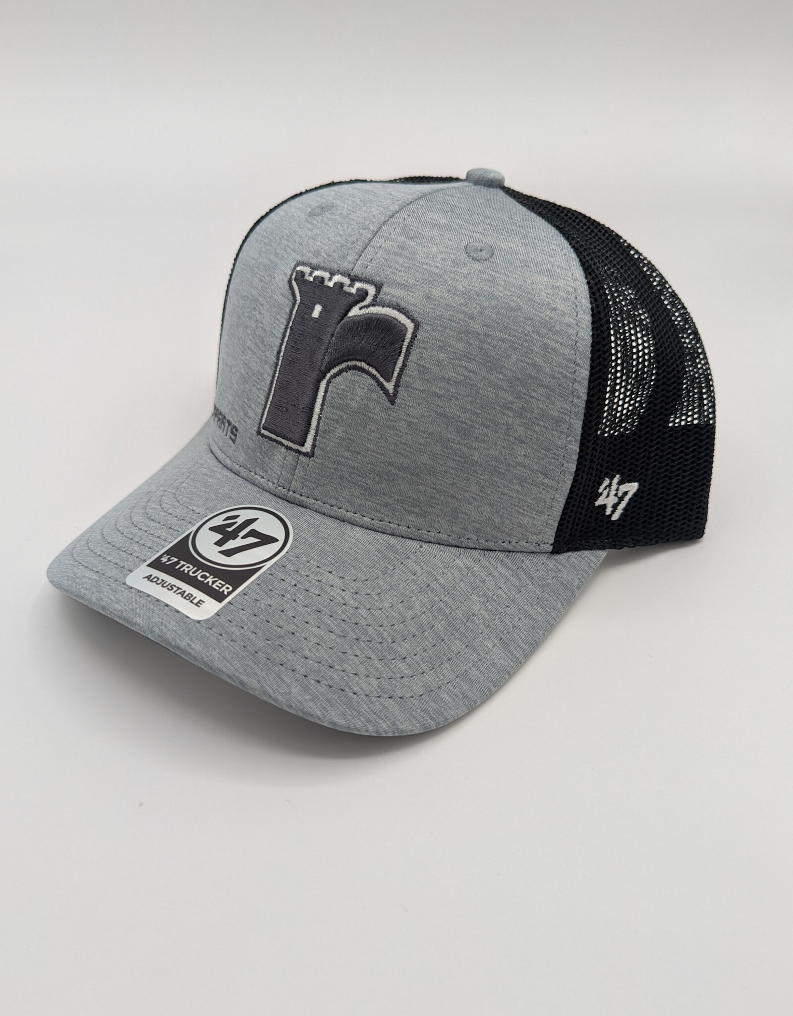 Casquette 47' Grise Filet Noir