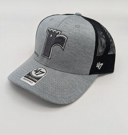 Casquette 47 Grise Filet Noir
