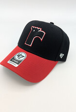 Casquette 47' Noire-Rouge logo R