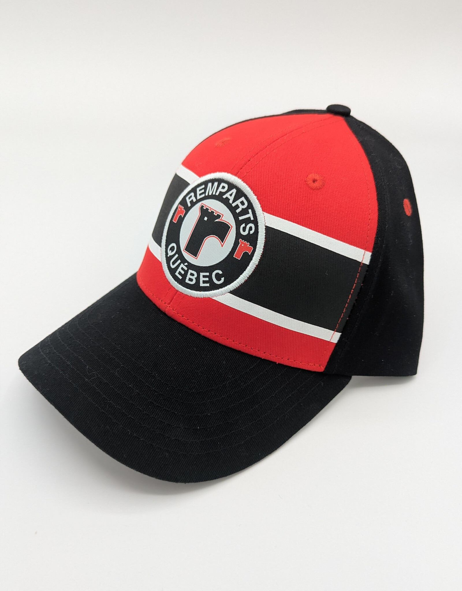 Casquette Noir-Rouge ligne