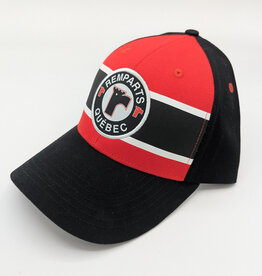 Casquette Noir-Rouge ligne
