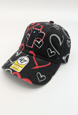Casquette 47' Noir Coeur Enfant