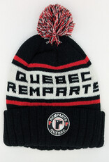 Tuque Noir Pompon Quebec Remparts