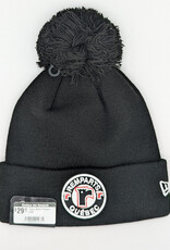 Tuque Noire Pompon Logo