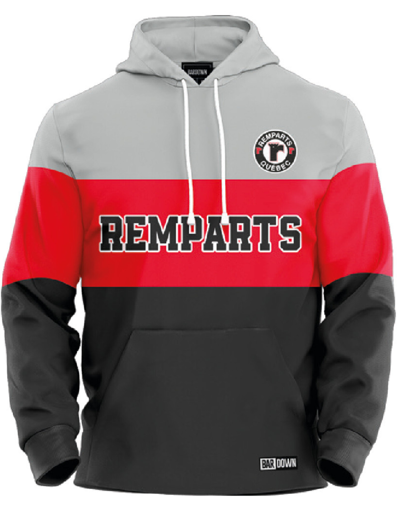 Hoodie Trois couleurs Gris