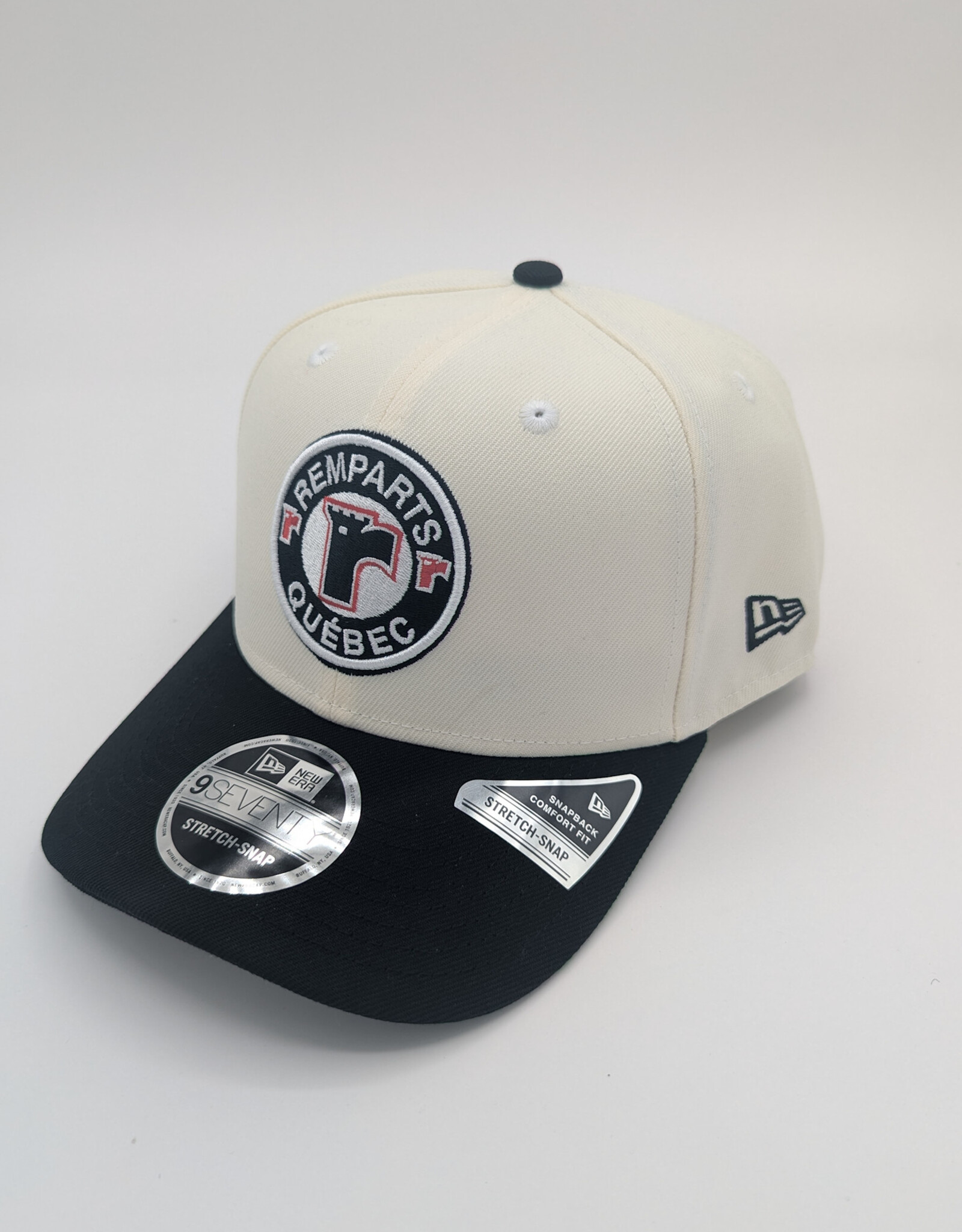 Casquette Ivoire-Noire Logo Rond