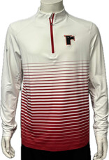 1/4 Zip Blanc Ligne Rouge