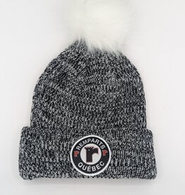 Tuque Grise Pompon