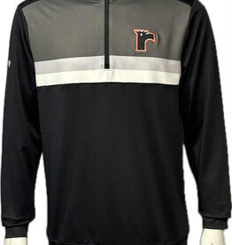 1/4 Zip Noir/Blanc/Gris