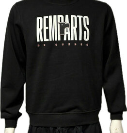 Crewneck Noir Remparts Blanc