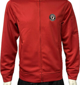Veste Rouge Zip Logo Rond