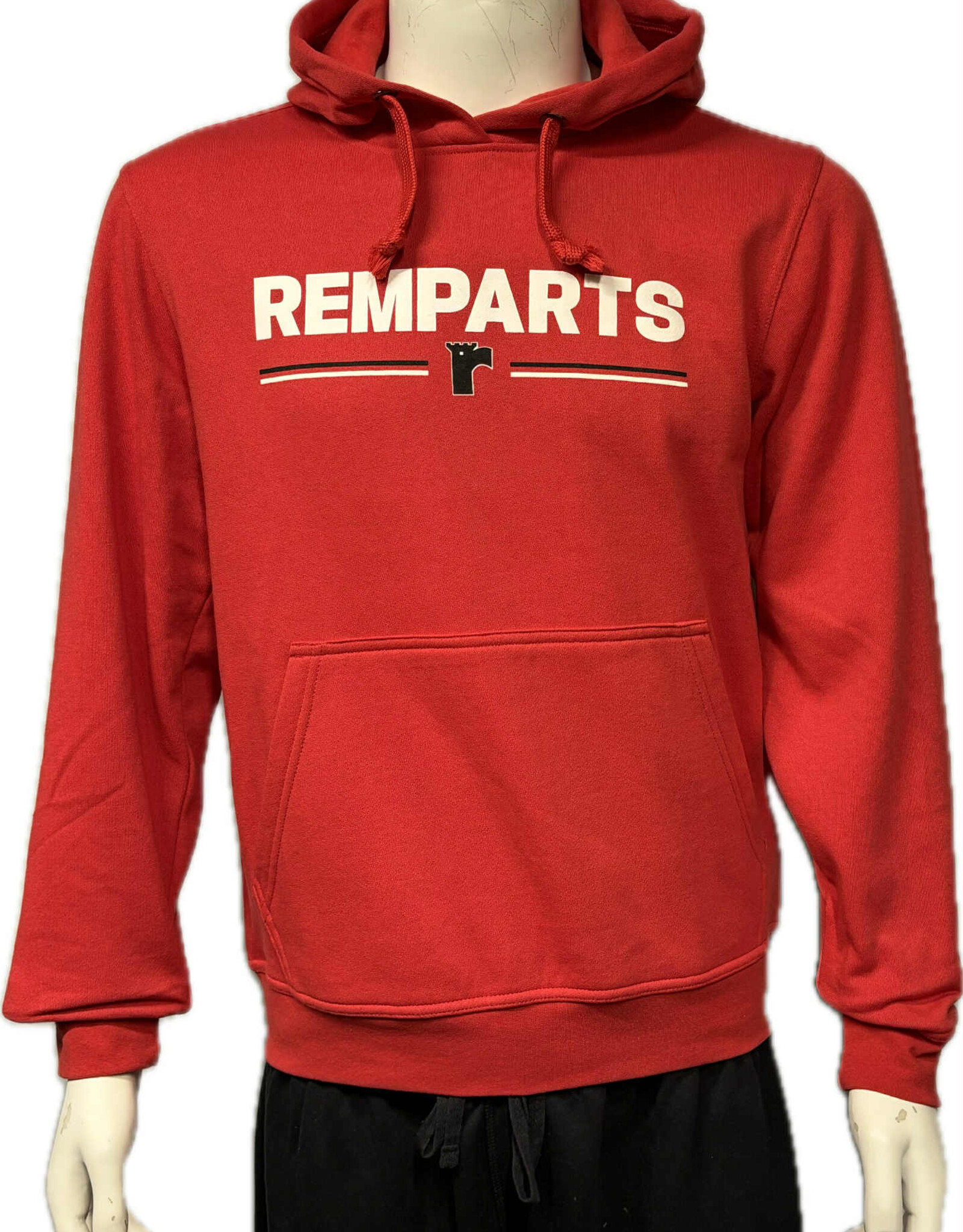 Hoodie Rouge Remparts Blanc