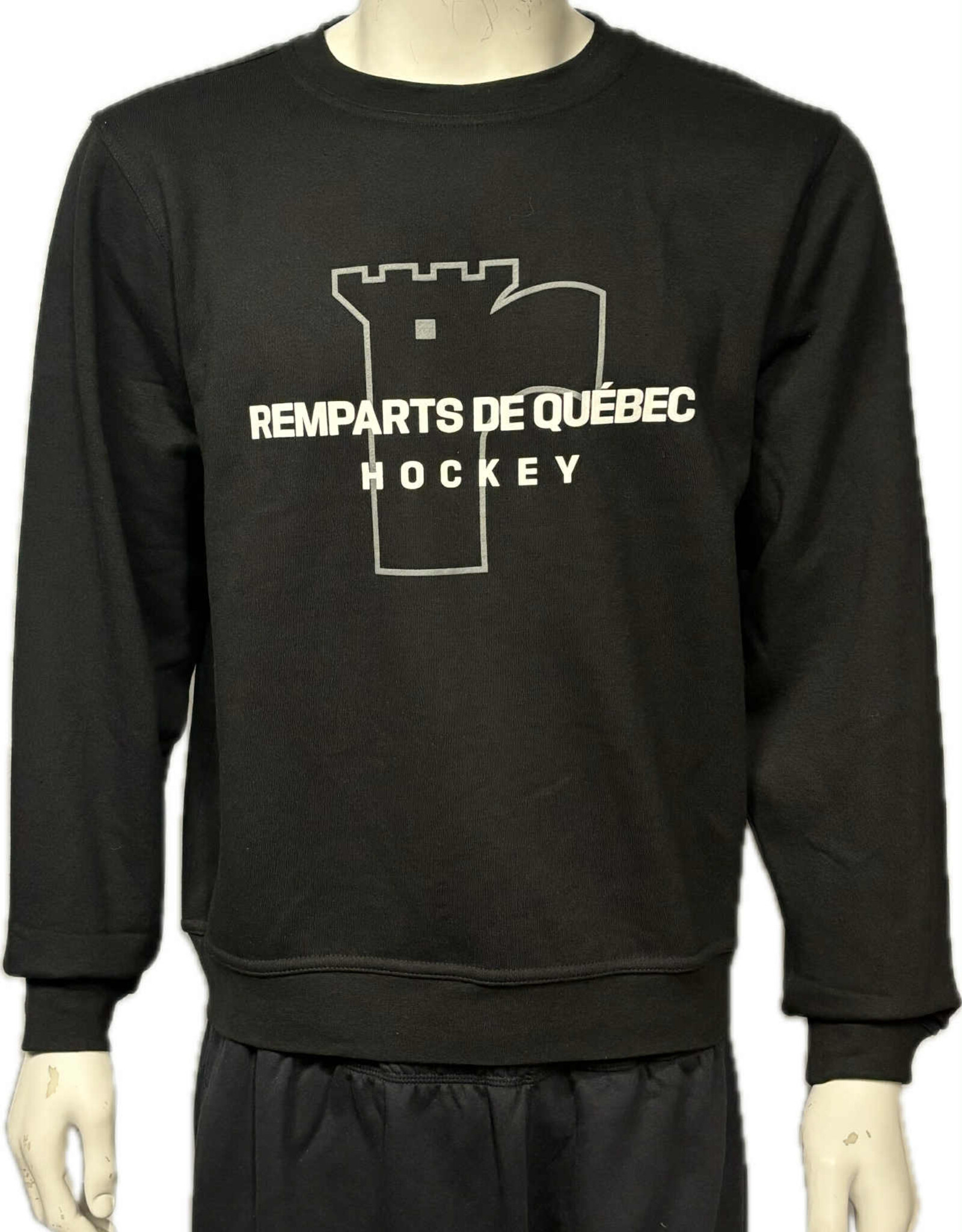 Crewneck Noir Remparts Hockey