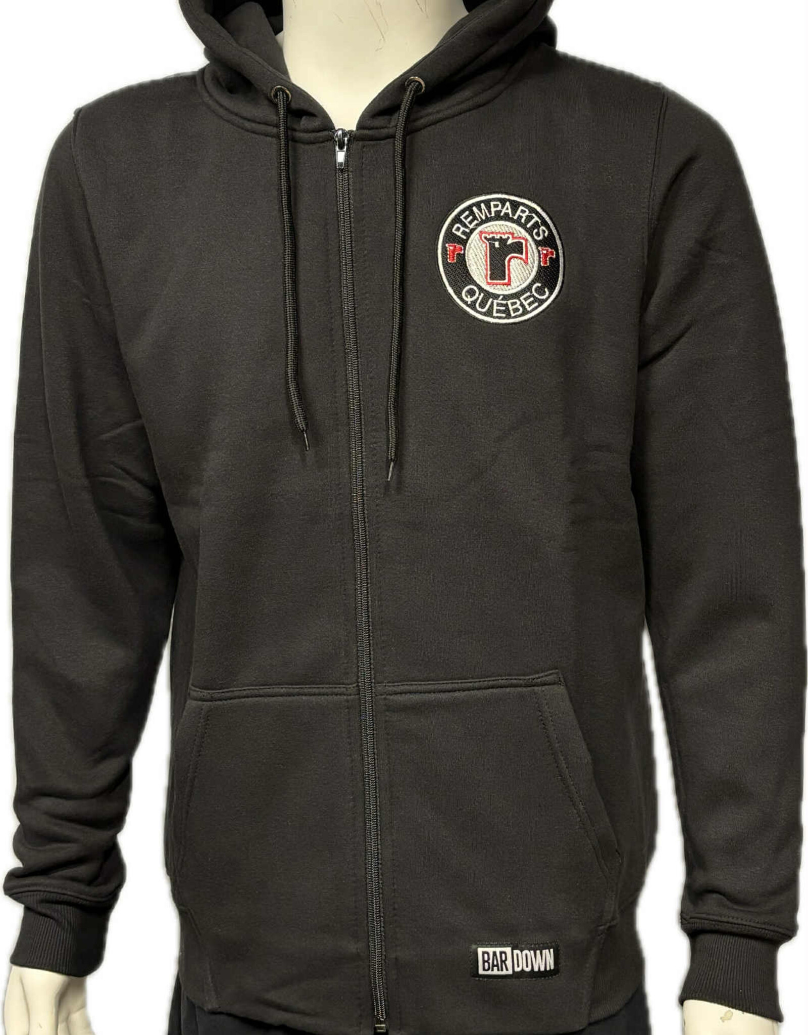 Veste Zip Noir Logo Broder Enfant