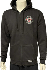 Veste Zip Noir Logo Broder