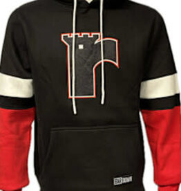 Hoodie Noir Manches Rouges Enfant