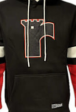 Hoodie Noir Manches Rouges Enfant