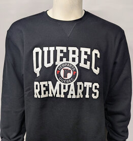 Crewneck Noir Twill Blanc