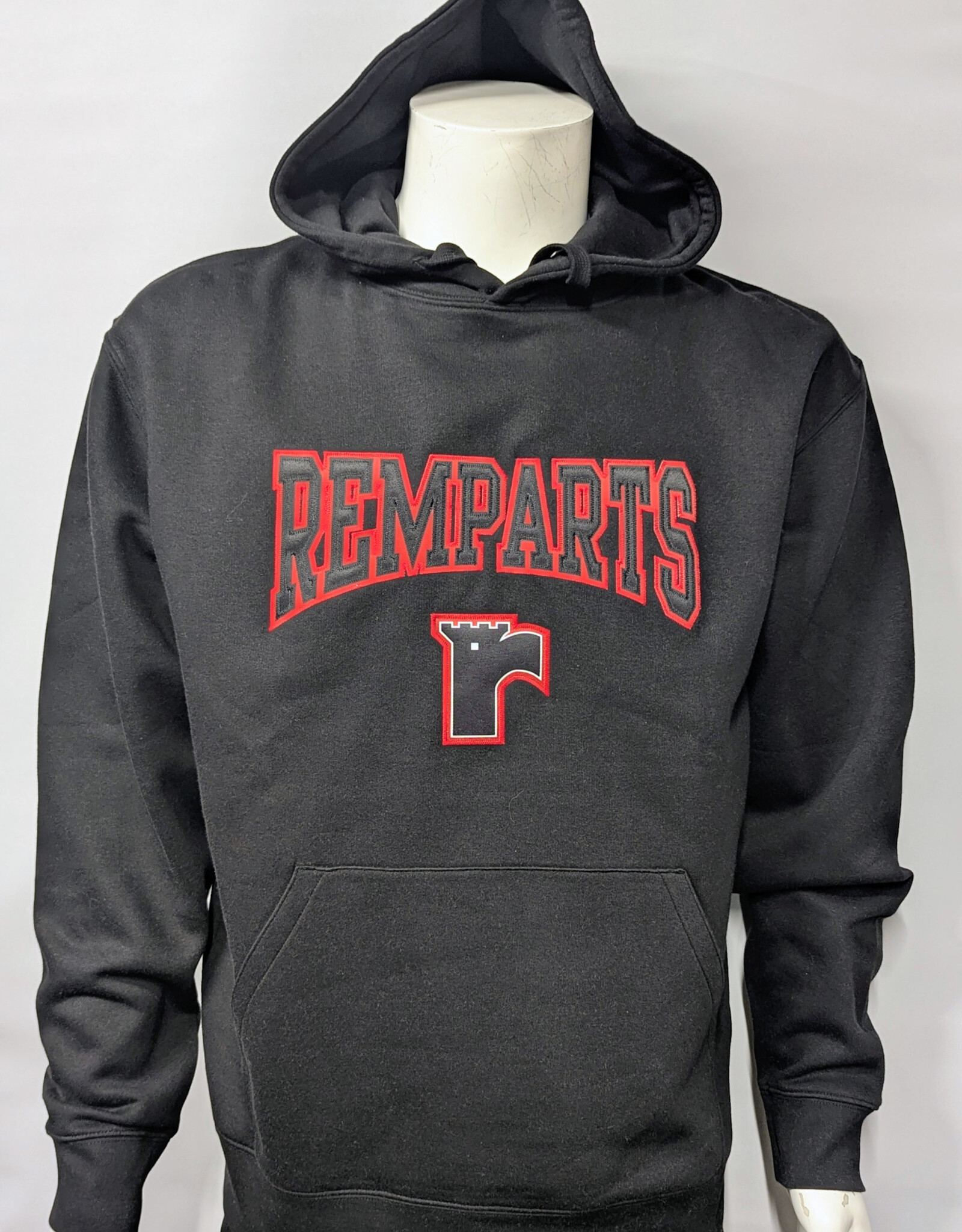 Hoodie Noir Remparts Twill