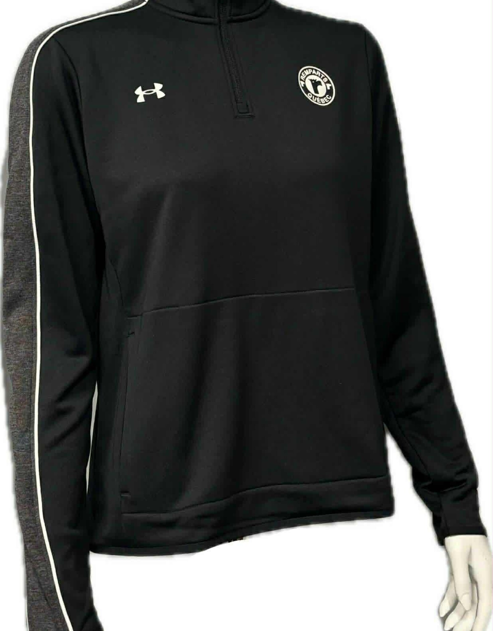 1/4 Zip Noir UA Femme