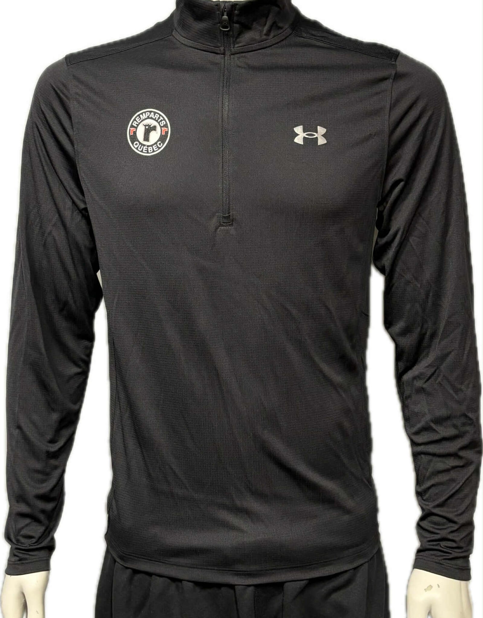 1-4 Zip Noir Dryfit