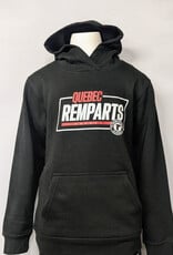 Hoodie Noir Remparts Hockey Enfant