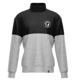 1/4 Zip Noir & Gris Enfant