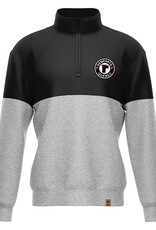 1/4 Zip Noir & Gris