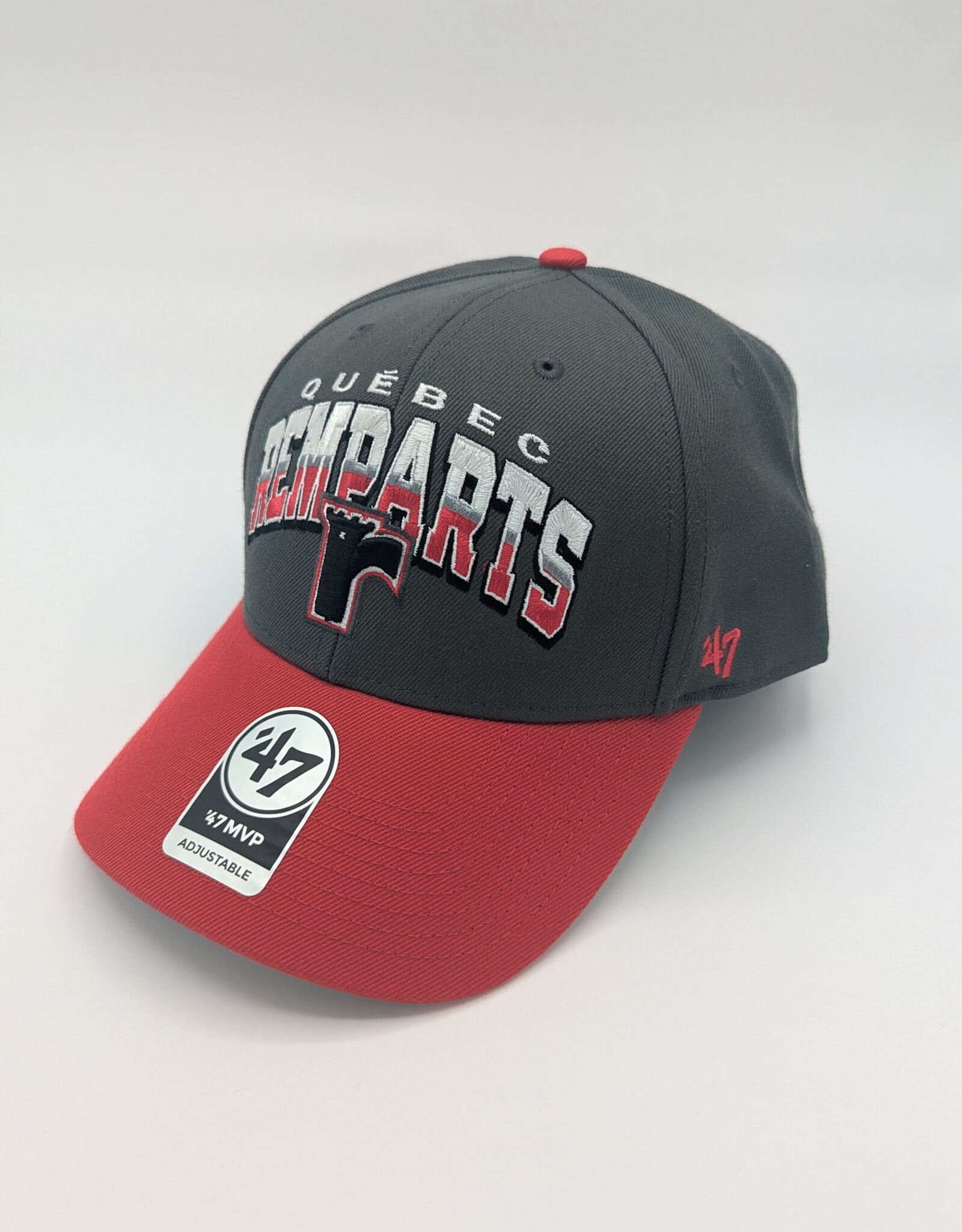 Casquette 47' Grise-Rouge
