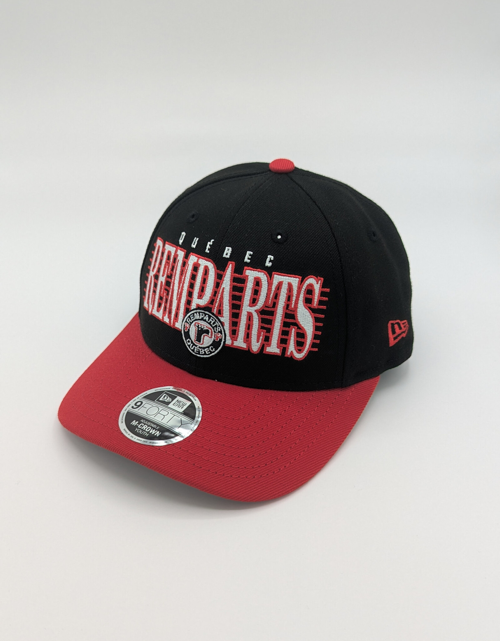 Casquette Noire-Rouge Remparts Ligné Enfant
