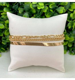 Gold Layered Chain Link Bracelet