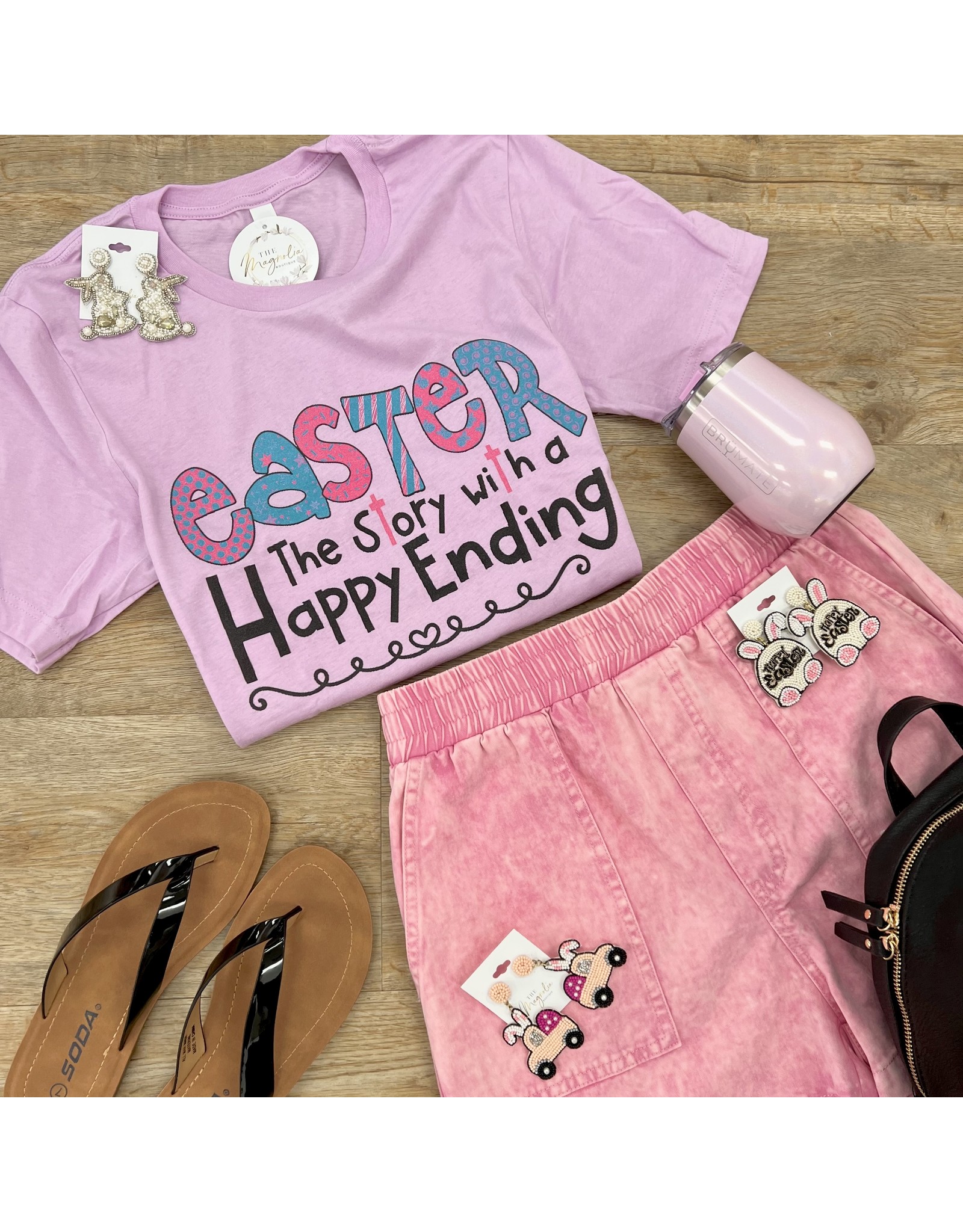 Lilac Easter Story Tee