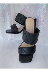 Black Christa Heel Sandal