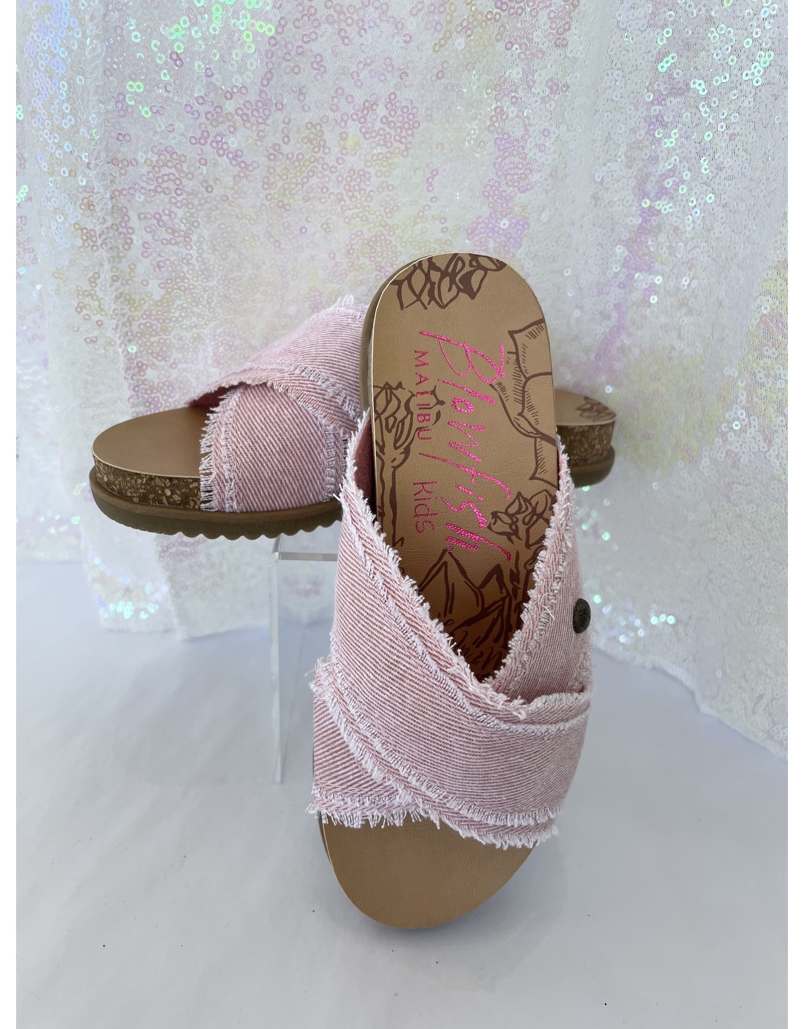 Tween Cheek Pink Fallon Slide Sandals