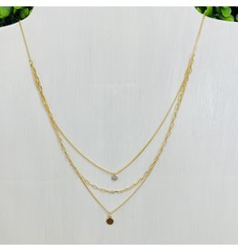 Gold Triple Layer Necklace