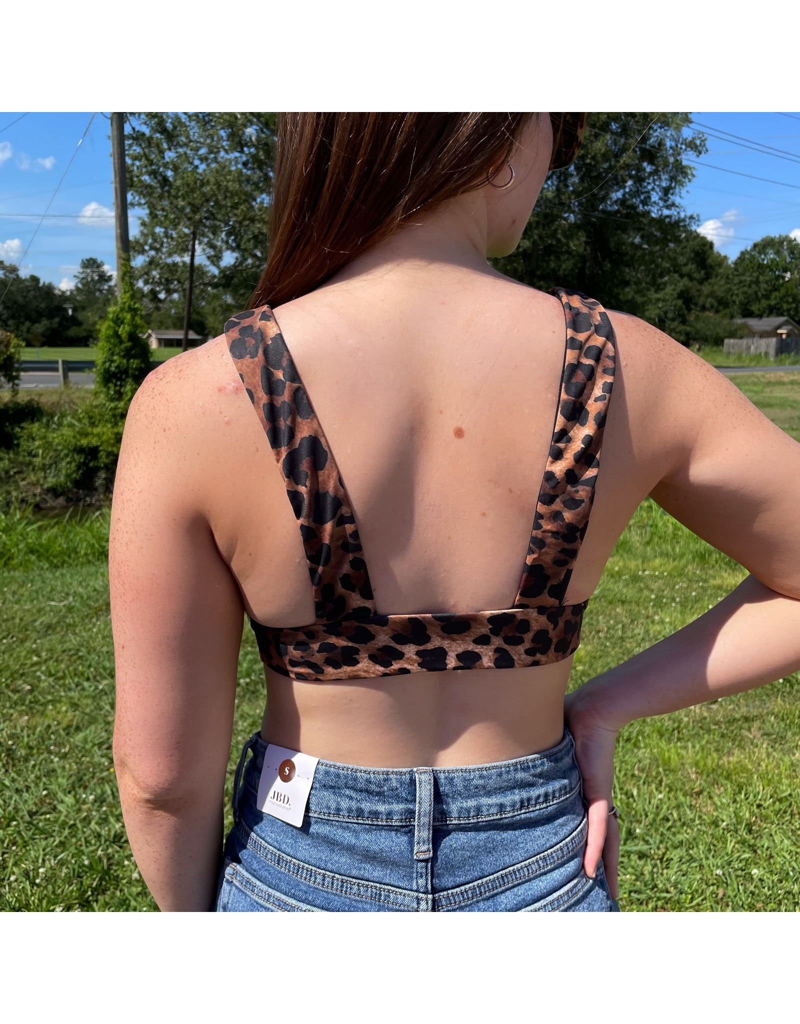 Cheetah Banded Bikini Swimsuit