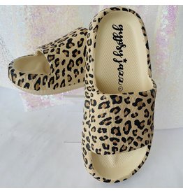 Leopard Julius Slide Sandals