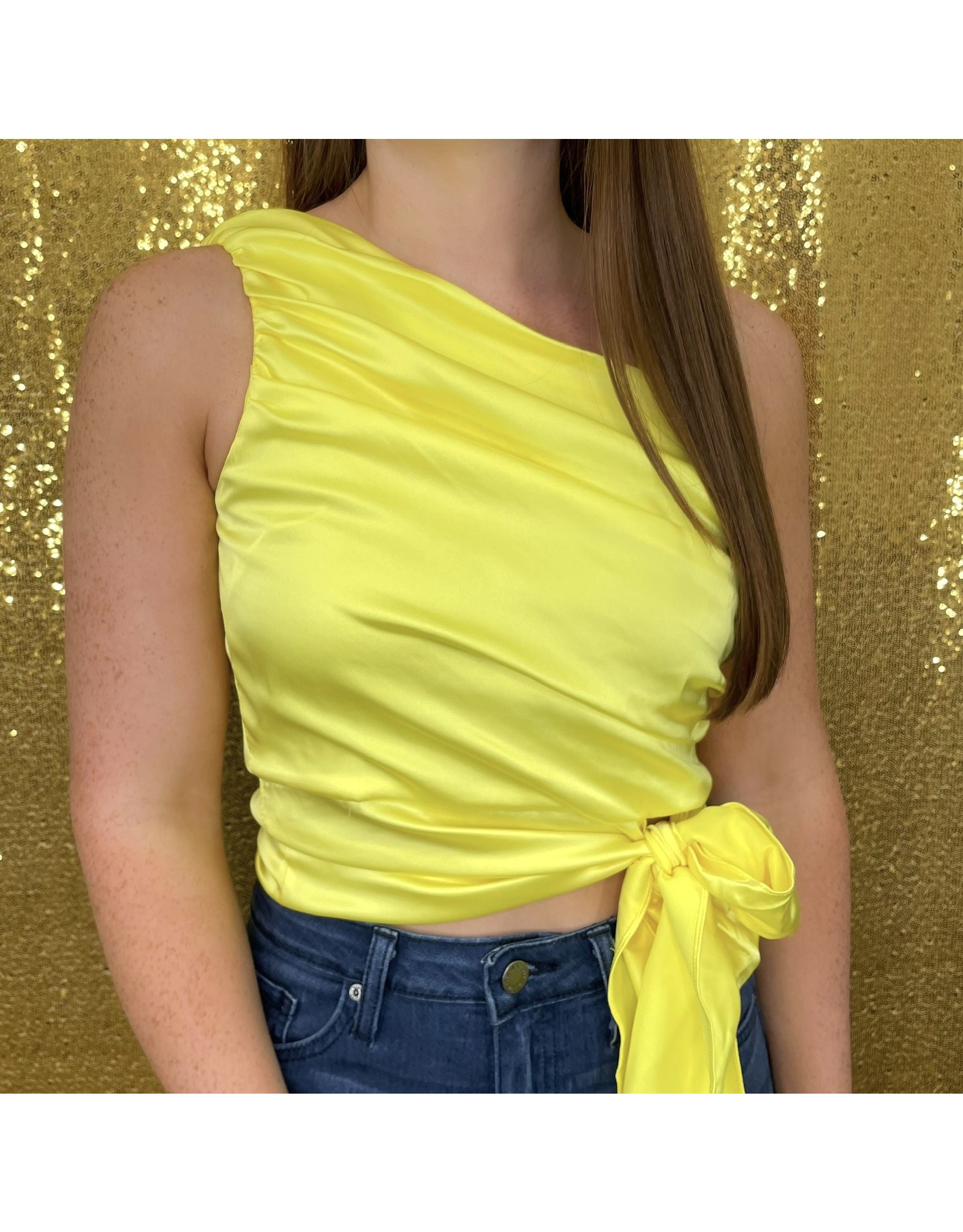 Lemon One Shoulder Top