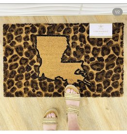 Louisiana Leopard Coir Doormat