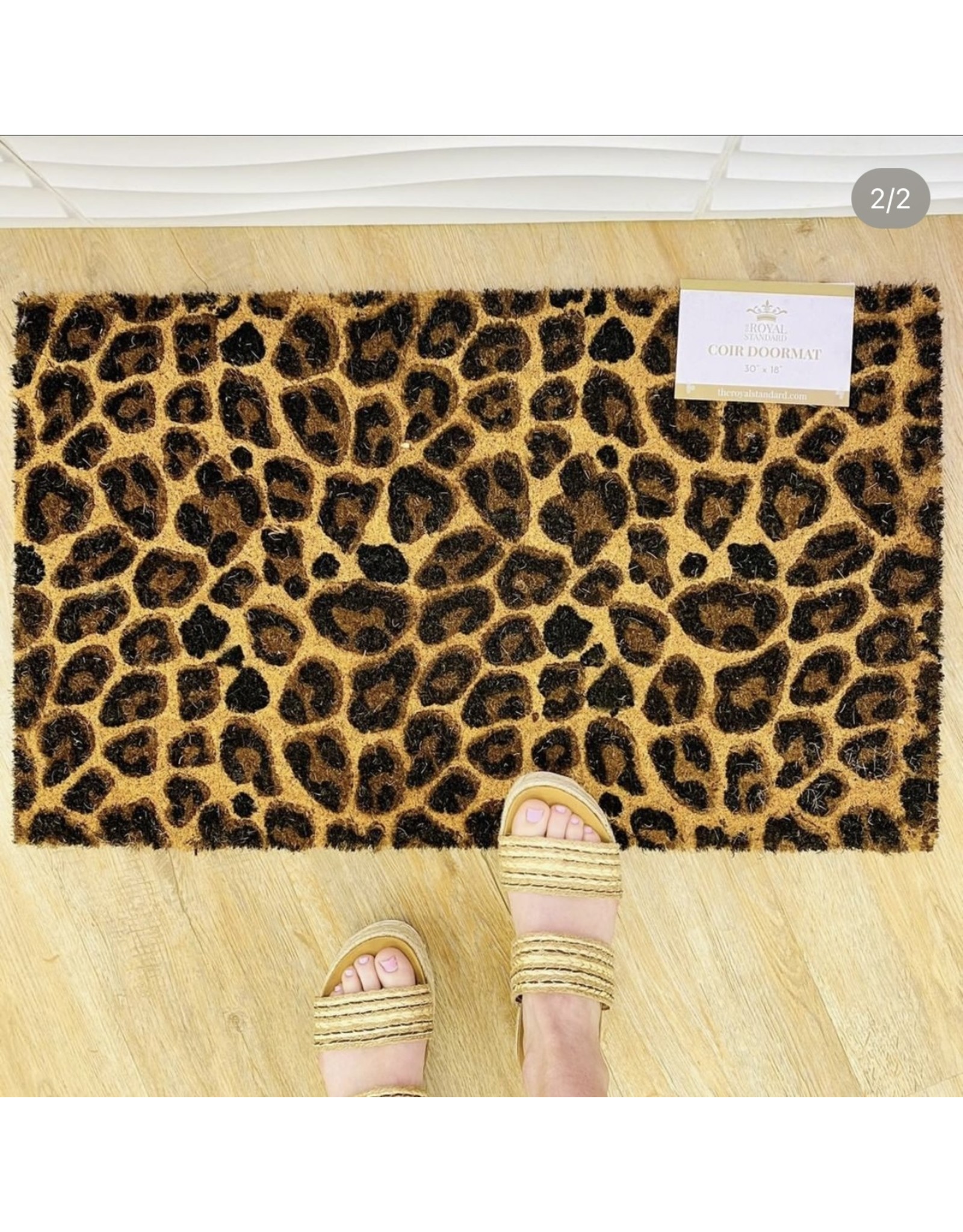 Leopard Coir Doormat The Magnolia
