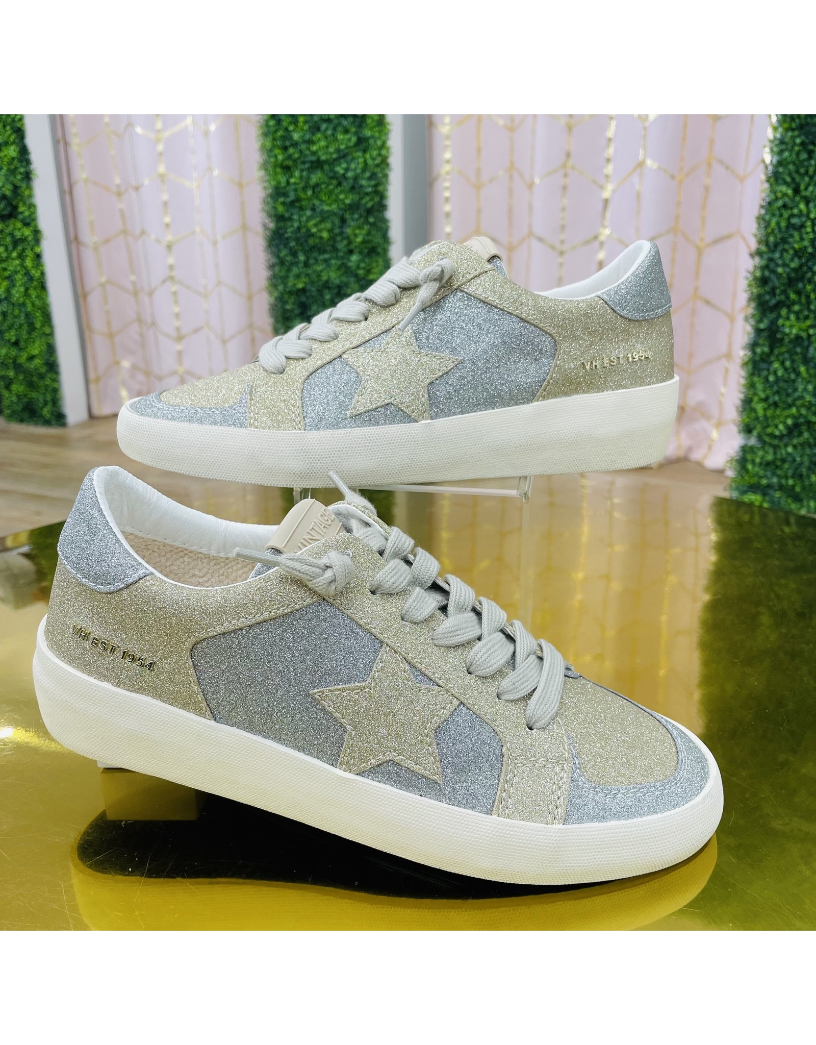 Matt Silver Gold Kara Sneakers