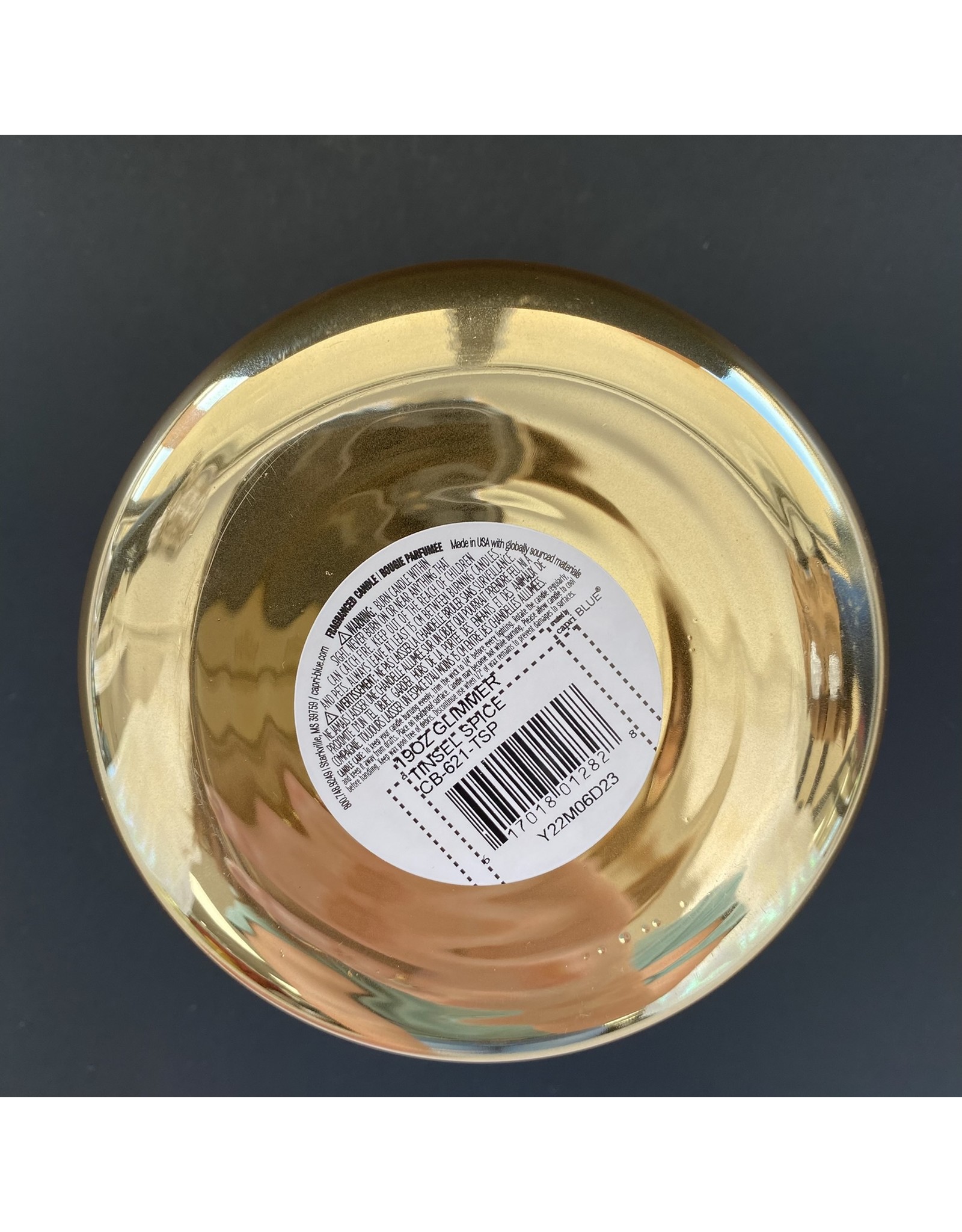 Capri Blue Tinsel & Spice 19 oz Glimmer Signature Jar
