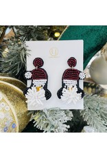 Christmas Black Penguin Earrings