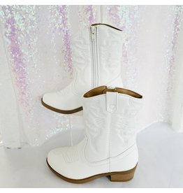 Girls White Reno Boots