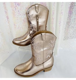 Tween Gold Inch Boots