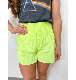 Windbreaker Shorts - Neon Lime